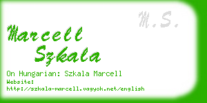 marcell szkala business card